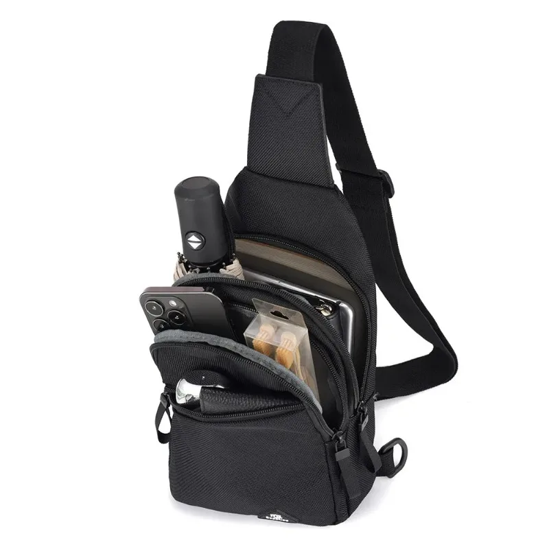 

Outdoor chest bag for men and women, casual shoulder bag, backpack, travel bag, men's Oxford cloth crossbody bag
