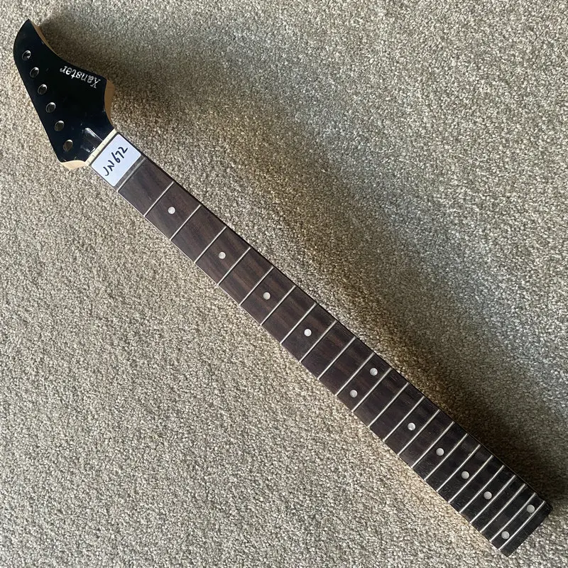 JN672 Tremolo Electric Guitar Unfinished 24 Frets Guitar Neck Maple+Rosewood Unfinished Custom Order DIY Replace USE