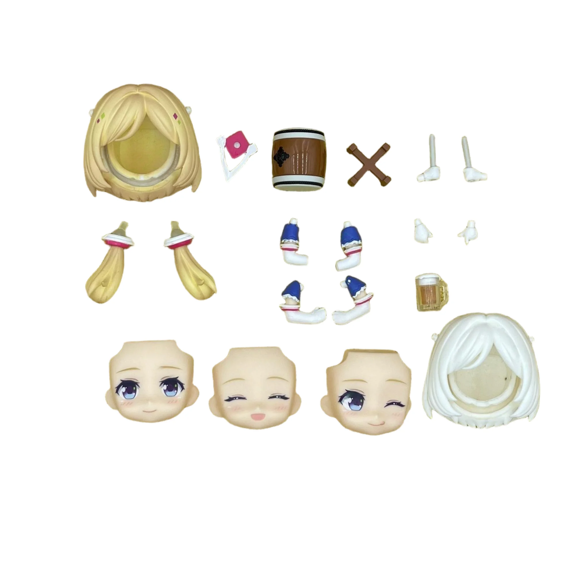 

yaqiluo GSC Clay Man Face doll face hair doll accessories