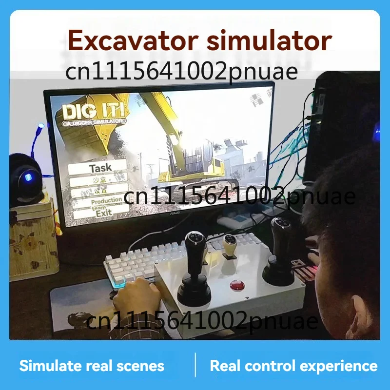 Simulation Driving Excavator Computer Simulator Hook Loader Teaching Training Driving Gamepad Software