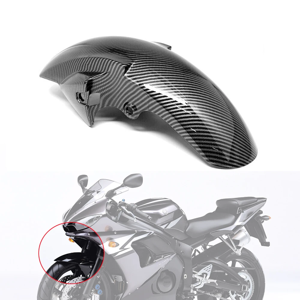 

For YAMAHA YZF R6 YZFR6 2003-2004 Motorcycle ABS Carbon Fiber Front Wheels Fender Cover Tire Mud Guard Fairing Protector Cowl