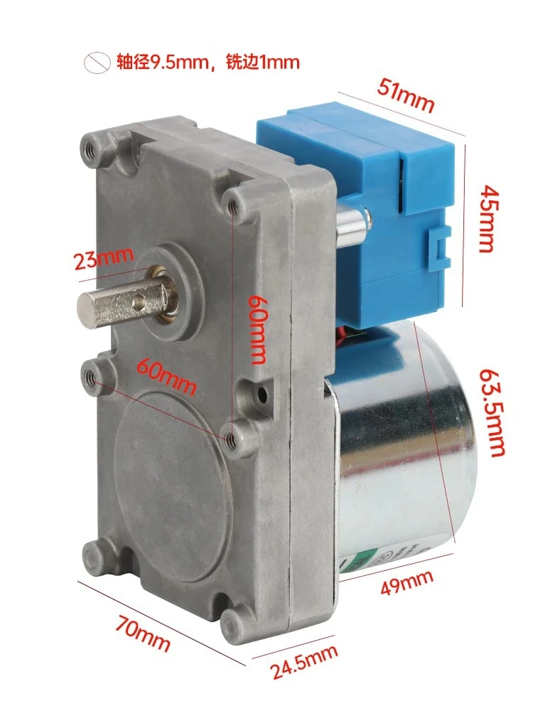 

20W AC Synchronous Gear Motor 220V 2rpm 3rpm High Torque 270KG.cm 63KTYZ For Heating Furnace Biomass Particle Feeding Motor