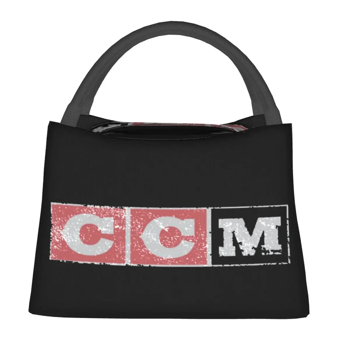 CCM Retro Ice Hockey Logo Lunch Bag Insulated Bento Box Portable Lunch Tote Picnic Bags Cooler Thermal Bag for Woman Girl Office