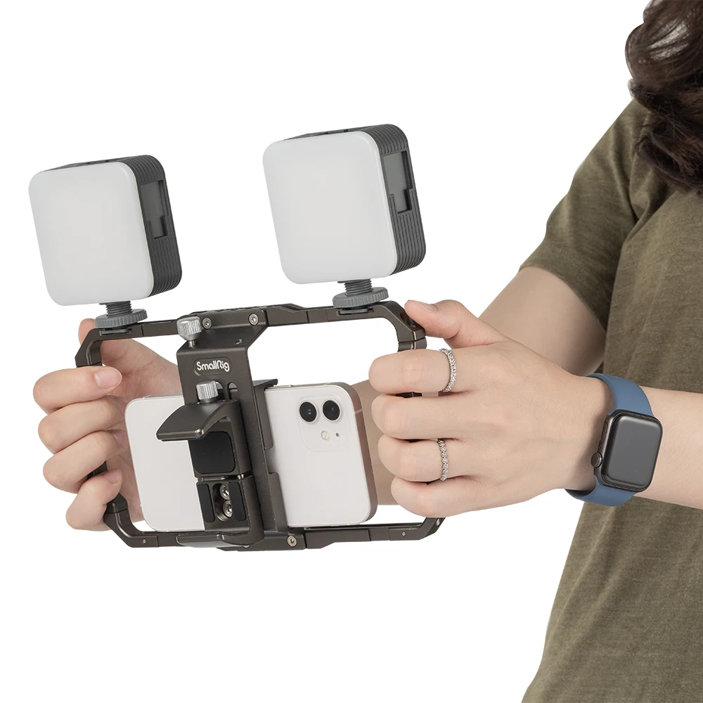 SmallRig P96 Mini Video LED Light 2700-6500k CRI 95 Portable Built-in Lithium Battery Type-C Port Multiple Mounting Ways Lamp