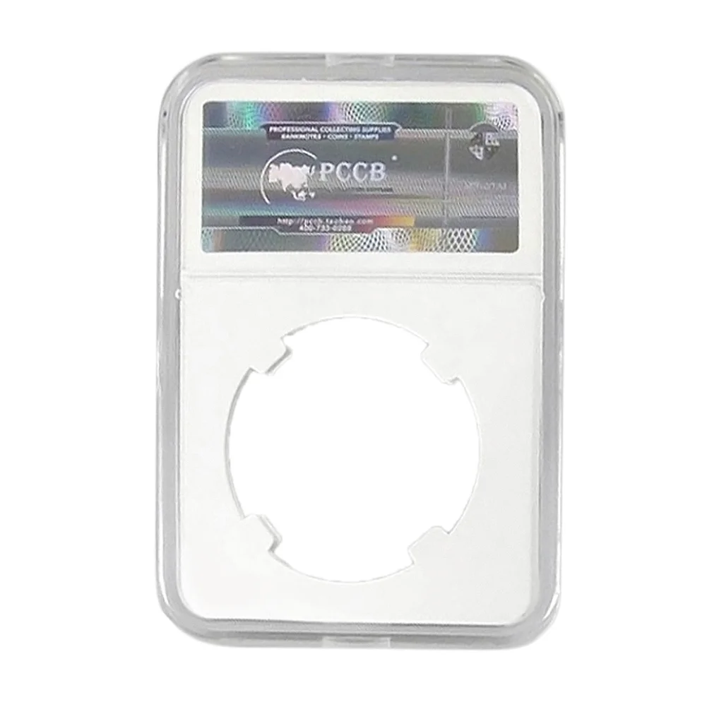 5/3/1PCS Transparent Plastic Coin Holder PCCB Professional Coin Display Slab Grade For 40mm PCGS Diameter NGC Storage Case