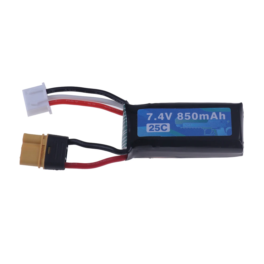 2S 7.4V 850mAh LiPO Battery For UDL P320 M17 Toys Guns Spare Batteries UDLP320 UDL-M17 Gun Model Accessories