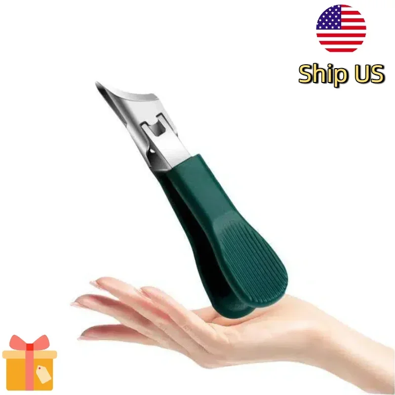 Must-Have Thick Nail Kit: 3-Piece Green Eagle Beak Clippers | Easy Cutting + Ingrown Lifting + Smooth Filing
