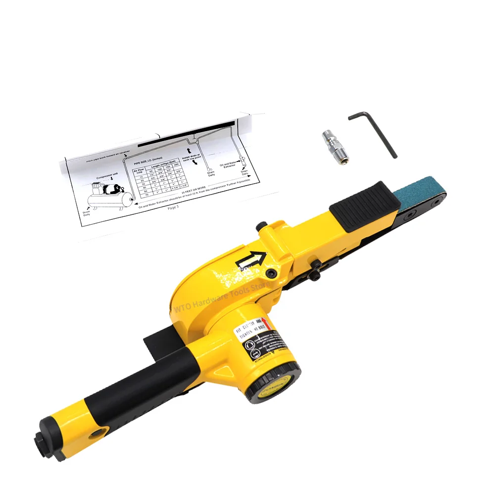 

1PC 3/4" x 20-1/2" Air Belt Sander 20x520mm Mini Handheld Angle Grinder Industrial Pneumatic Tool for Spot Welding Metal Working