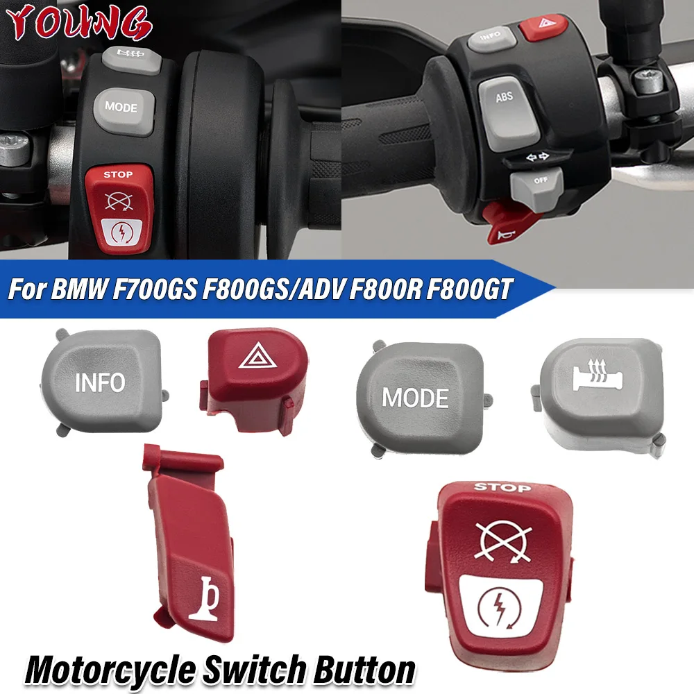 For BMW F800R F800GT F800GS ADV F700GS F800GSADV Adventure F 700 GS Motorcycle Switch Start Push Button Cover