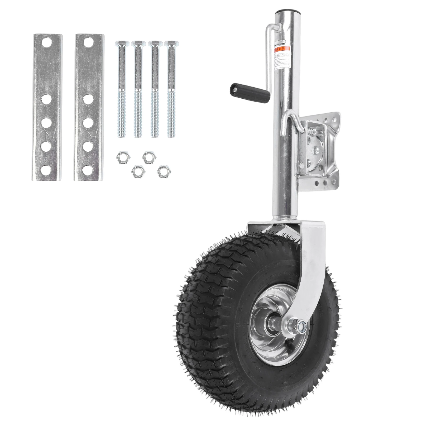 

Beach Boat Trailer Jack 13.38in Trailer Jack Wheel Heavy-Duty Bolt-Fixed Swivel Tongue Jacks 2000 lbs Capacity 11in Vertical Loa