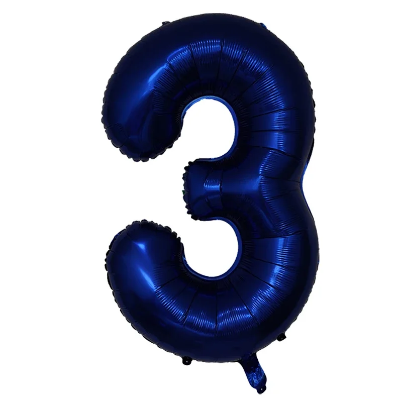 Palloncino con numero blu navy da 40 pollici Palloncini digitali con elio da 0 a 9 Decorazione per feste di compleanno Palloncino gonfiabile per matrimoni