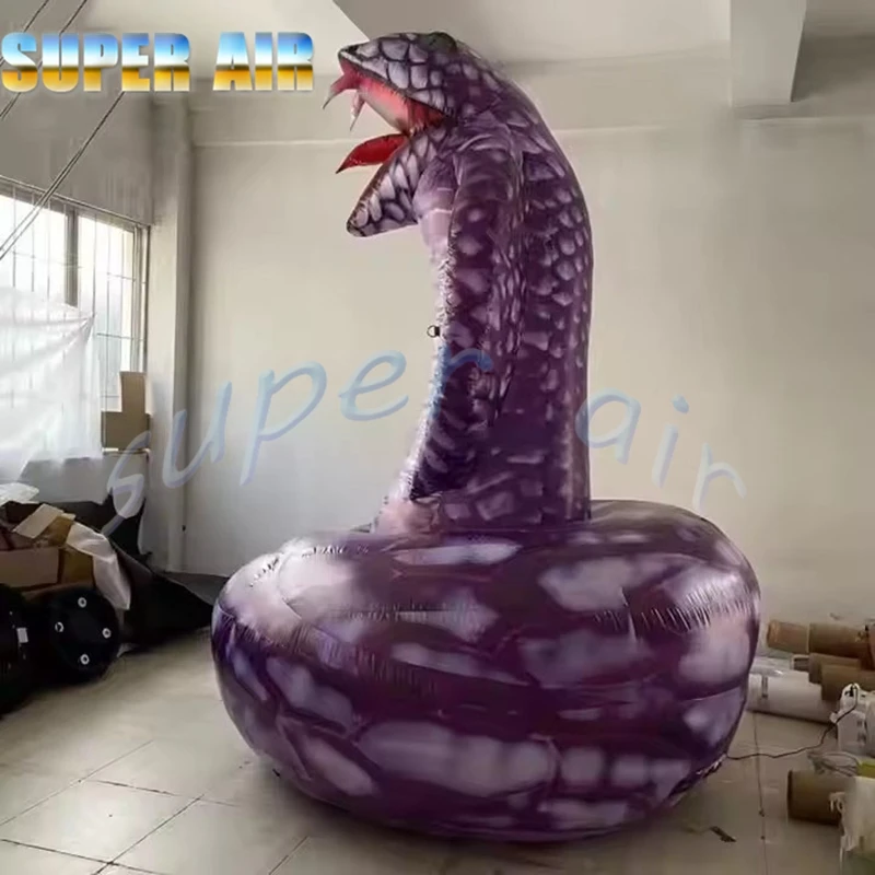 Ballon gonflable en forme d'air pour animaux, décoration de fête effrayante, serpent avec ventilateur, offre spéciale