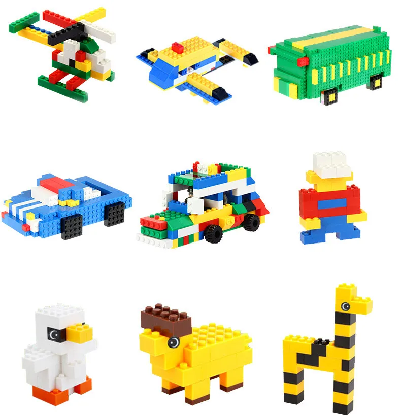 Bulk High Brick Low Brick Kleine Bausteine Teile Gemischte Farben Kompatible Größe DIY Spielzeug