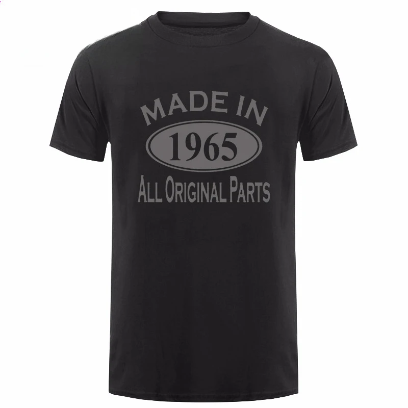 

Men Made in 1965 Mens 50th Birthday Gift T-Shirt More Size and Colors Hot Sale Crewneck Round Neck Short Sleeve New Arrival