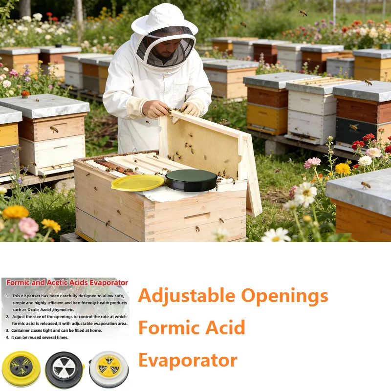 

Adjustable Openings Formic Acid Evaporator Varroa Mites Treatment Varroa Evaporator Formic Acid Dispenser Beekeeping Tools