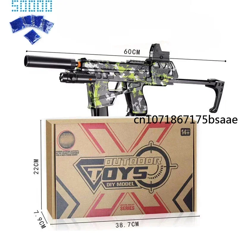 Gel Splatter Gun com bola para meninos, Bomba d'água, Pistola, Atirador, Arma, CS Fighting, Jogo ao ar livre, lectric, 50000