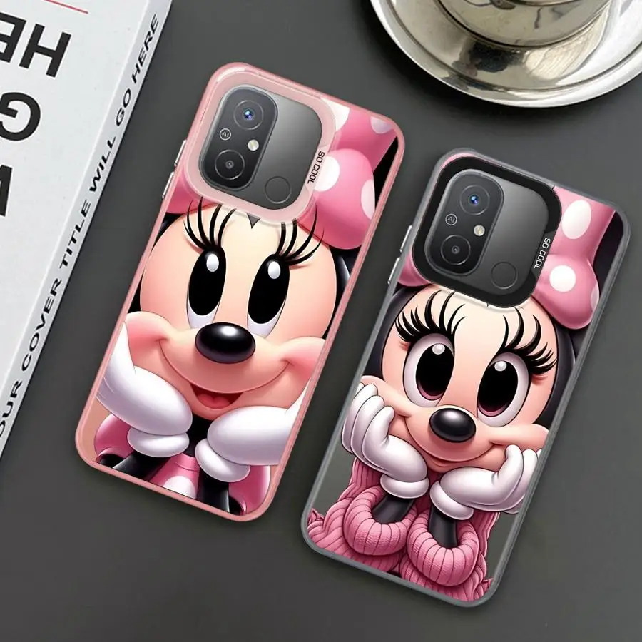 Disney minnie mouse caso de telefone para xiaomi redmi 12 12c 13c 13 a2 + a3 a1 plus a3x poco x3 nfc c50 c51 c61 x3pro capa macia
