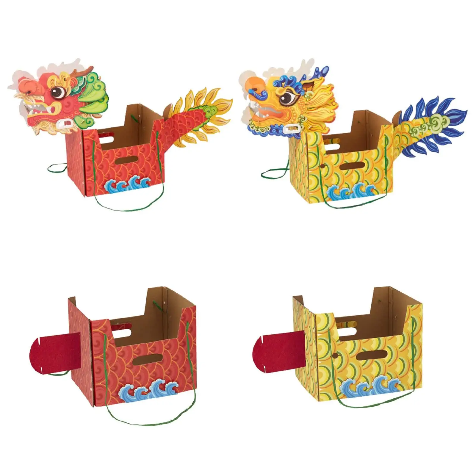 Бумажные реквизиты для игрушек в виде дракона, 3D китайское Новогоднее украшение, новинка в Китае
