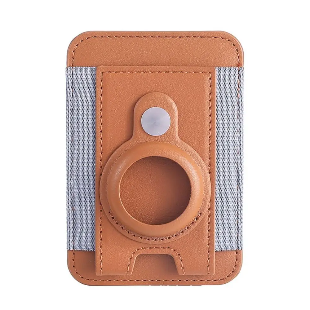 For Magsafe Wallet Magnetic Card Holder for Airtag Holder RFID Blocking Wallet Stand Leather for iPhone 15 14 13 ProMax