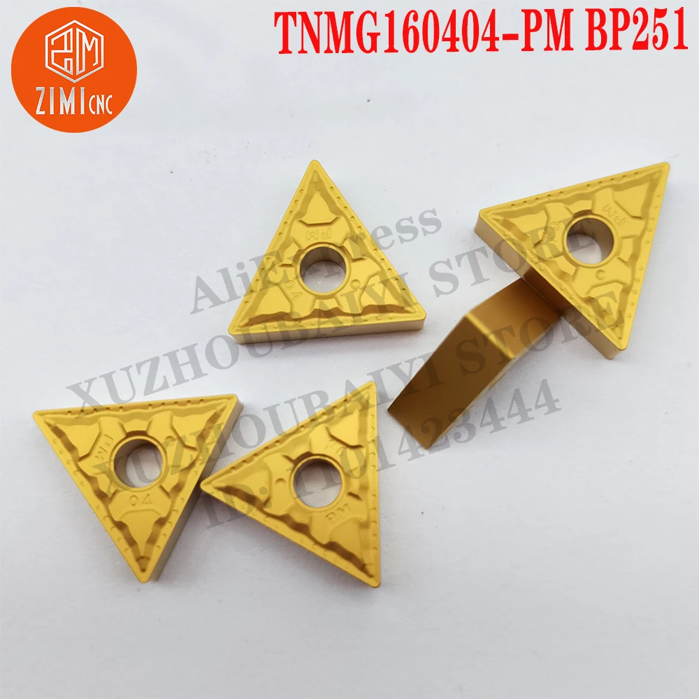TNMG160404-PM BP251 TNMG 160404-PM إدراج كربيد أدوات تحول أداة CNC أداة قطع المخرطة تحول شفرة ميكانيكي مخرطة معدنية