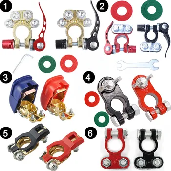 2 szt. Złącza zacisków akumulatora samochodowego, zacisk akumulatora samochodowego dodatnie ujemne złącza akumulatora do akcesoriów RV motoryzacyjnych