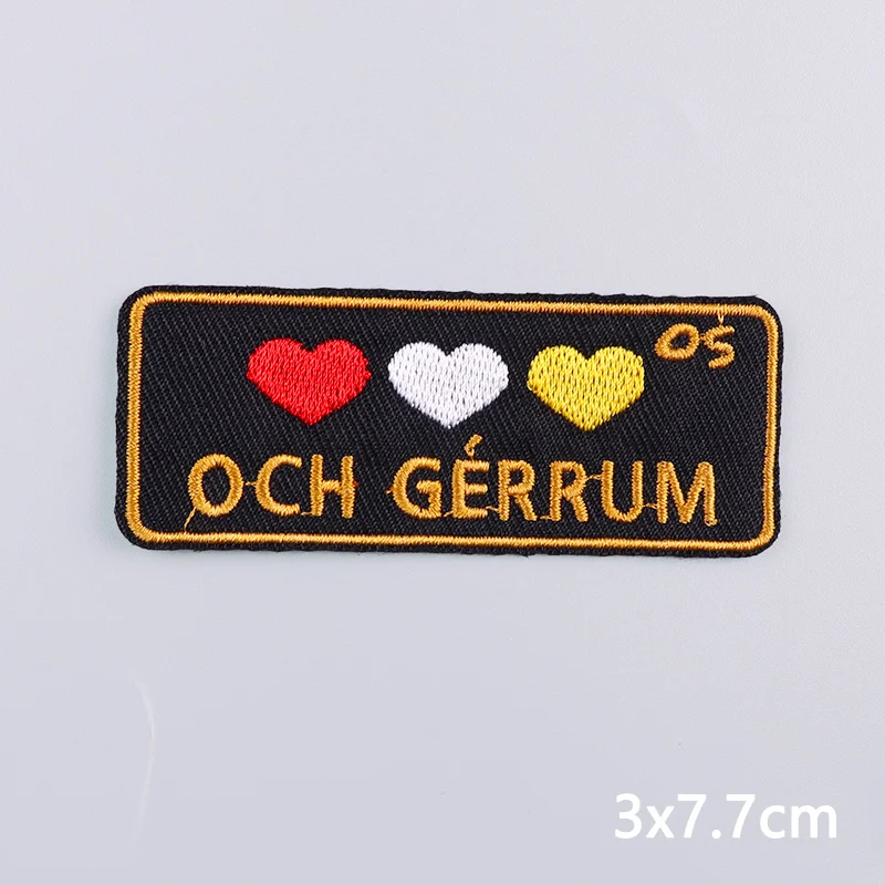 Oeteldonk embleem borduurwerk patch op kleding DIY Nederland carnaval geborduurde patches opstrijkbare patches voor kleding naai badges