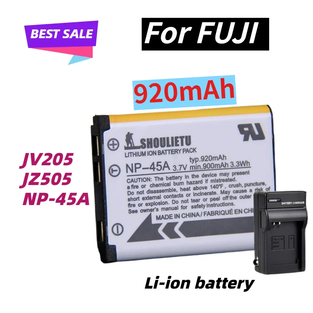 NP-45 NP-45B Replacement Battery for FUJIFILM NP-45S XP10 XP11 J38 Z70 Z35 J40 J20 Batteries +Charger