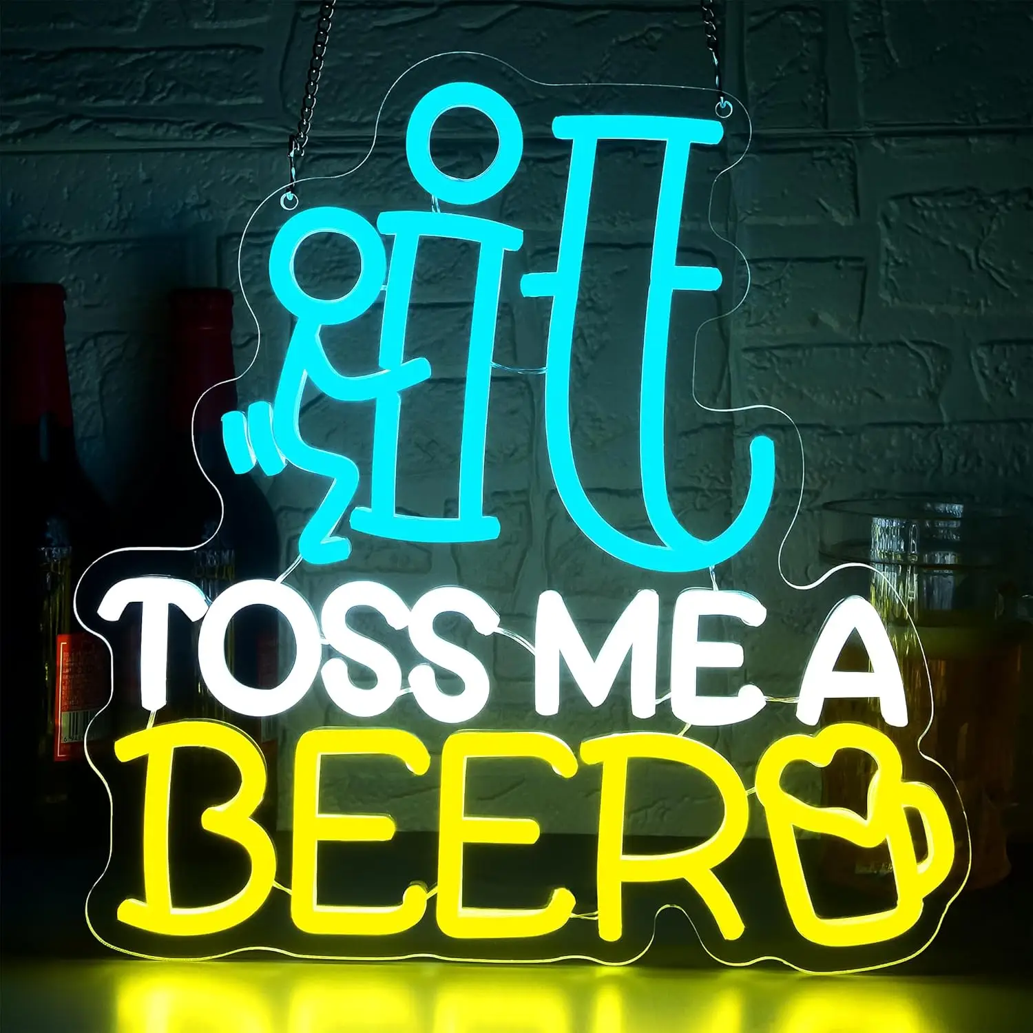 

Bar Neon Sign Party Decoration Premium gradient neon, backlit soft, light luxury texture