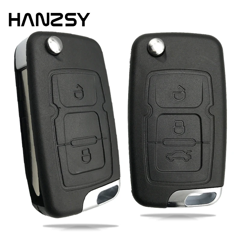 2/3 Buttons Remote Key Case For Geely Emgrand 7 EC7 EC715 EC718 Emgrand7 EC7-RV EC715 EC718-RV Flip Folding key shell Fob Cover