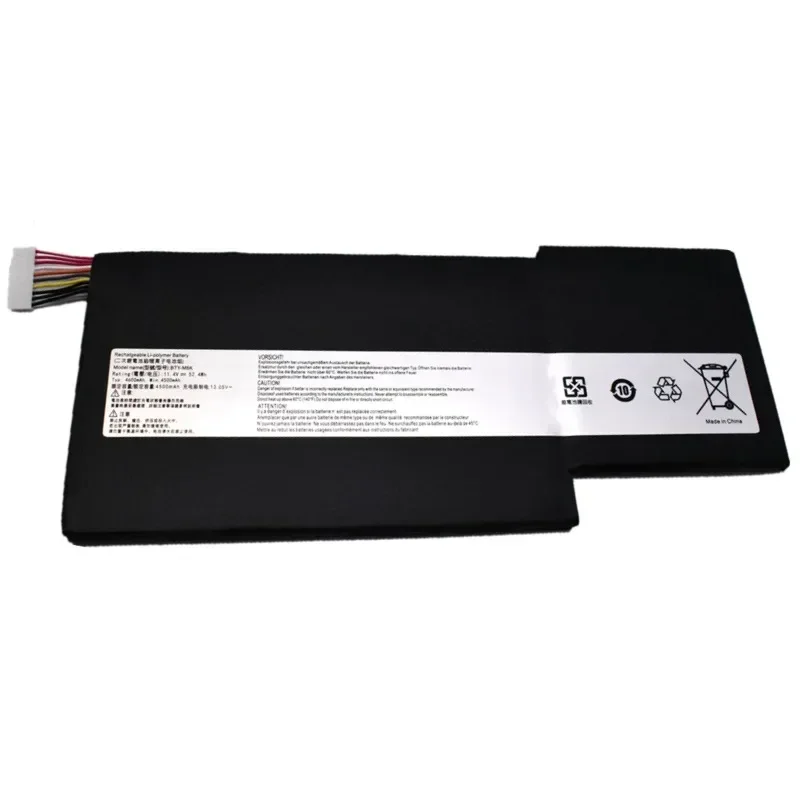 11,4 В, 52,4 Втч BTY-M6K Аккумулятор для ноутбука MSI GF65 Thin 9SD 9SEX 9SEXR 10SE10SDR GS73VR