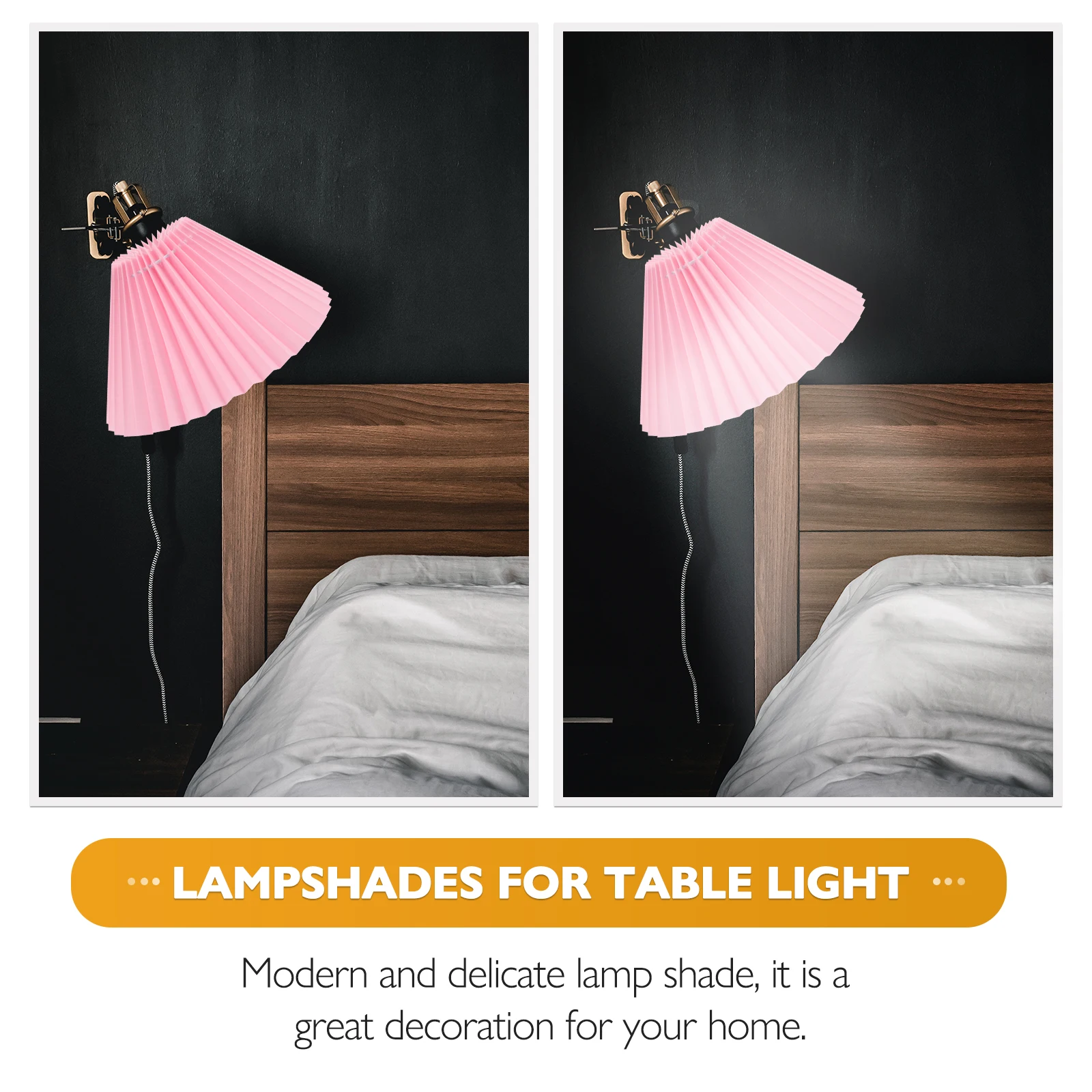 

Pink Pleated Fabric Lampshade Light Pink Chandelier Shade Dining Table Decor Retro Hanging Lampshade For Bedroom Hallway