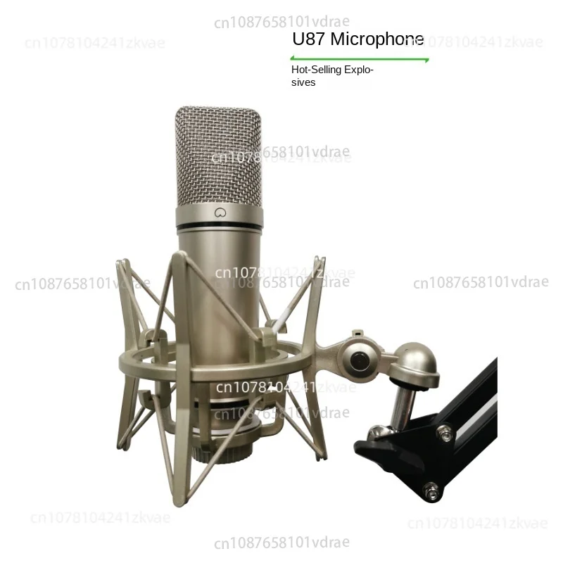 microphone-a-condensateur-u87-commerce-electronique-karaoke-en-direct-ligne-de-maintien-des-mains-professionnelle