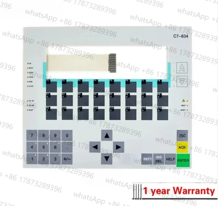 Membrane Keypad Keyboard Switch for 6ES7634-2BF02-0AE3 6ES7634-2BF00-0AE3 6ES7634-2BF01-0AE3 C7-634 Membrane Keyboard Keypad
