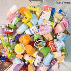 5PCS Mini Supermarket Food Snacks Toys Cake Drink Cute Miniature Dollhouse Kitchen Accessories