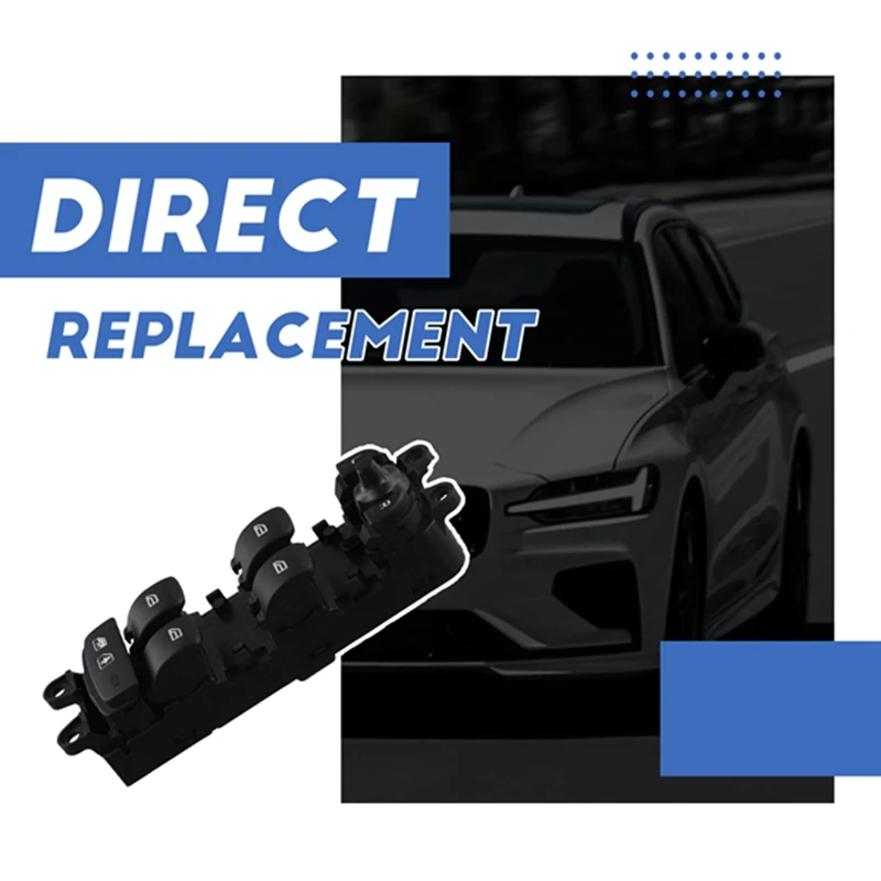 AEF2-Car Window Control Switch 31453264 Left Front Lift Switch With Child Lock Black Fit For Volvo view 4