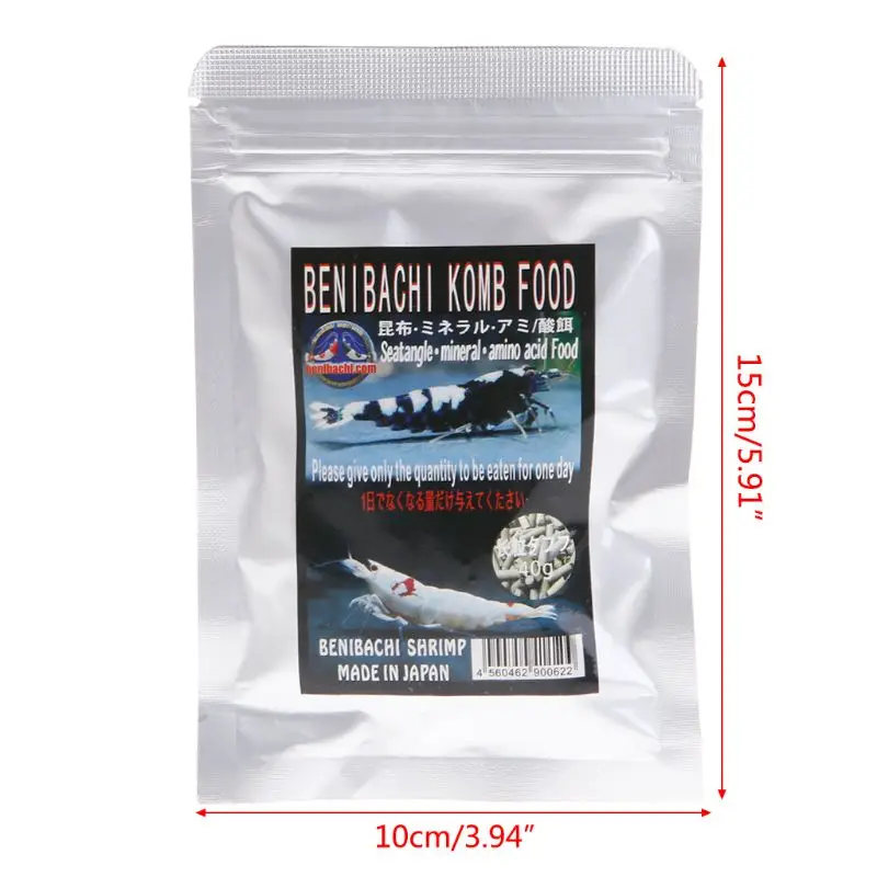 P82C Fish Food Aquarium Fish Forage Crystal Shrimp Feeding Seaweed Natural Nutrition Vitamin Health Growing