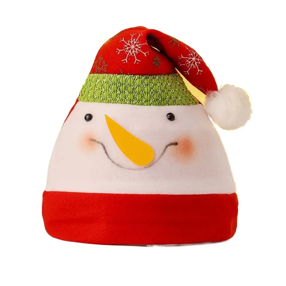 

Party Cute Snowman Elk For Men Plush Ball Christmas Hat Korean Winter Cap Santa Claus Cartoon Plush Hat