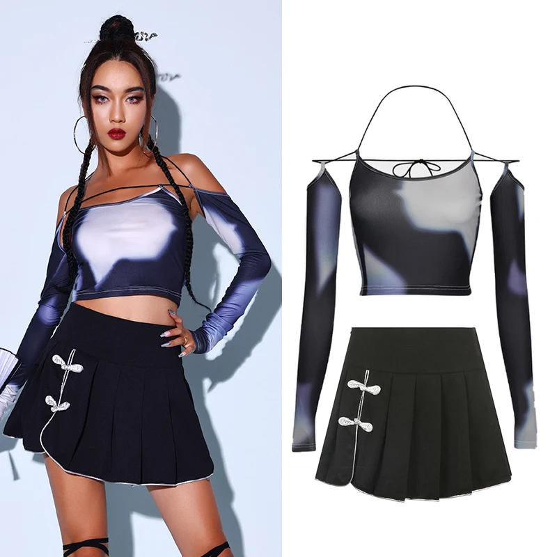 

Nightclub Bar Dj Disco Costumes Jazz Kpop Outfits Women'S Group Gogo Lead Dance Costumes Pole Dance Clothing Street Wear DN13065