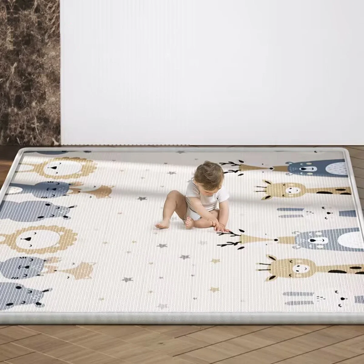 

2023 Thicken 1cm EPE Baby Play Mat Toys for Children Rug Whole Playmat Developing Mat Baby Room Crawling Pad Baby Carpet Gift