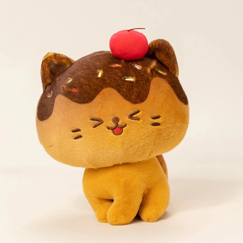 

New Fun Cookie Bread Cat Plush Toy Soft Stuffed Kitten Doll Hugging Sleep Throw Pillow For Girlfriend Birthday Gift Home Decor