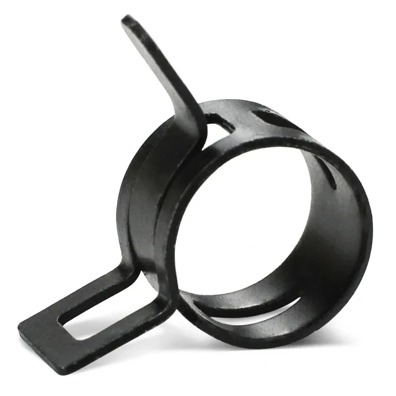 60Pcs Black Vacuum Spring Hose Clamp Kit 6-15mm Q673B Fuel Oil Water Pipe Tube Clips Assortment