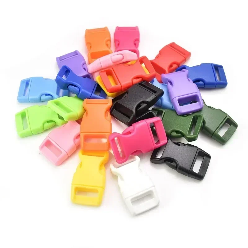 10/30 Pcs Paracord Bracelet 5/8” 16mm Plastic Buckle Pet Collar Webbing Buckle Backpack Accessories Outdoor Camping DIY Crafts