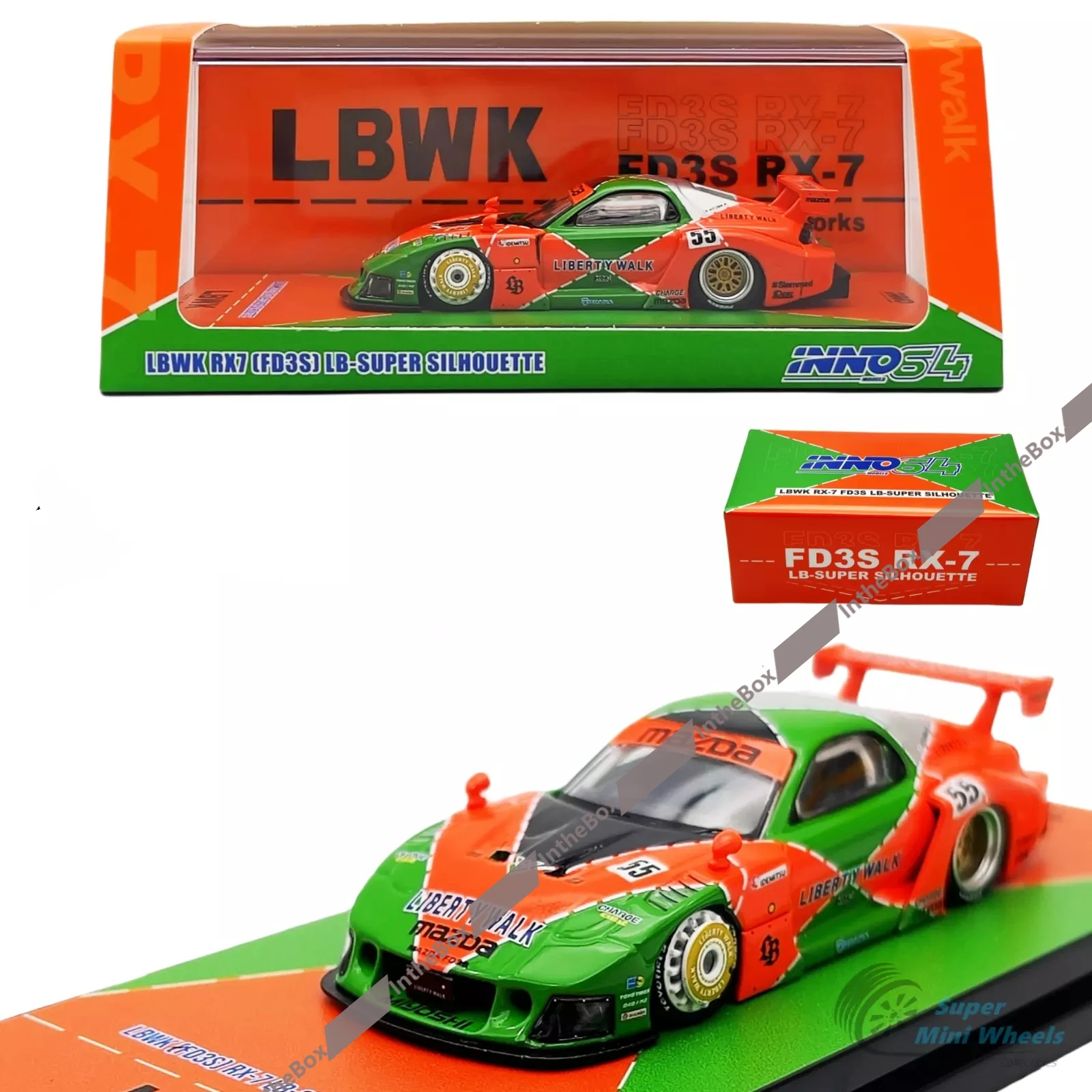 

INNO64 LBWK RX7 FD3S LB-Super Silhouette 2024 Malaysia Diecast Expo 1:64 Diecast Model Car Collection Limited Edition Hobby Toys