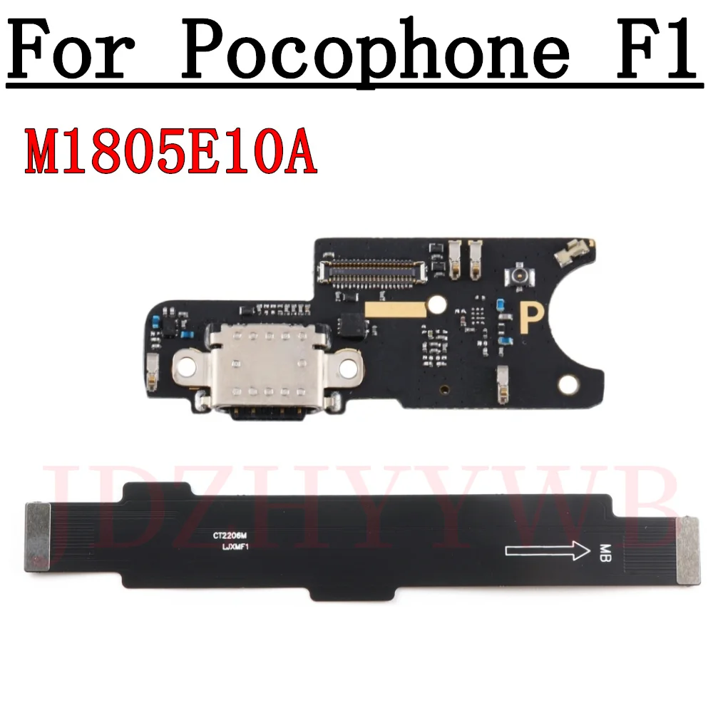 

USB Charge Port Jack Dock Connector Charging Board For Xiaomi Pocophone F1 Motherboard Main Flex Cable Parts For Poco F1