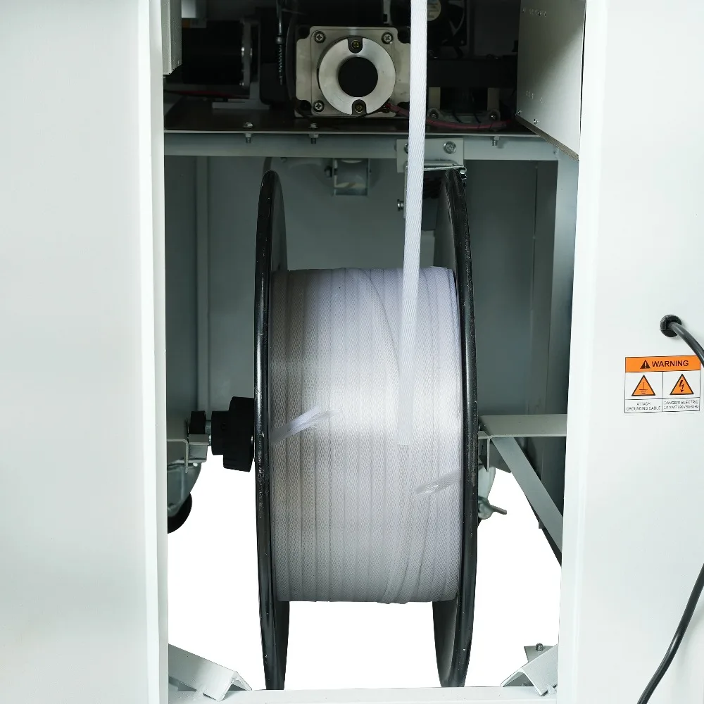 Fully Automatic Strapping Bundling Machine , Industrial Package Equipment for Cardboard Box Bundling, Sealing and Goods Packing