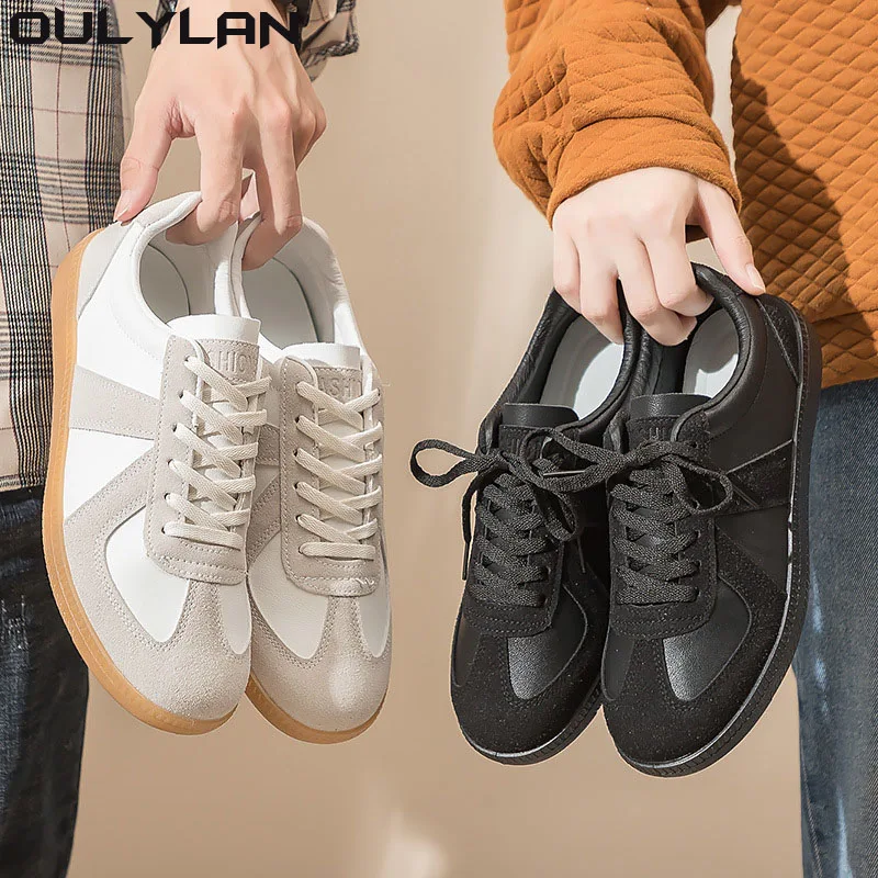 Oulylan 아웃도어 와일드 남성 스니커즈, 하이엔드 패션 신발, 편안한 플랫 남성 캐주얼 신발