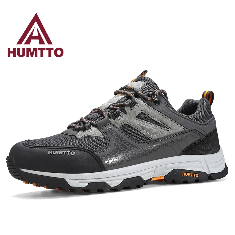 HUMTTO Hiking shoes Men spring autumn waterproof anti-skid trekking boots outdoor shoes Women's lightweight cushioned sneakers