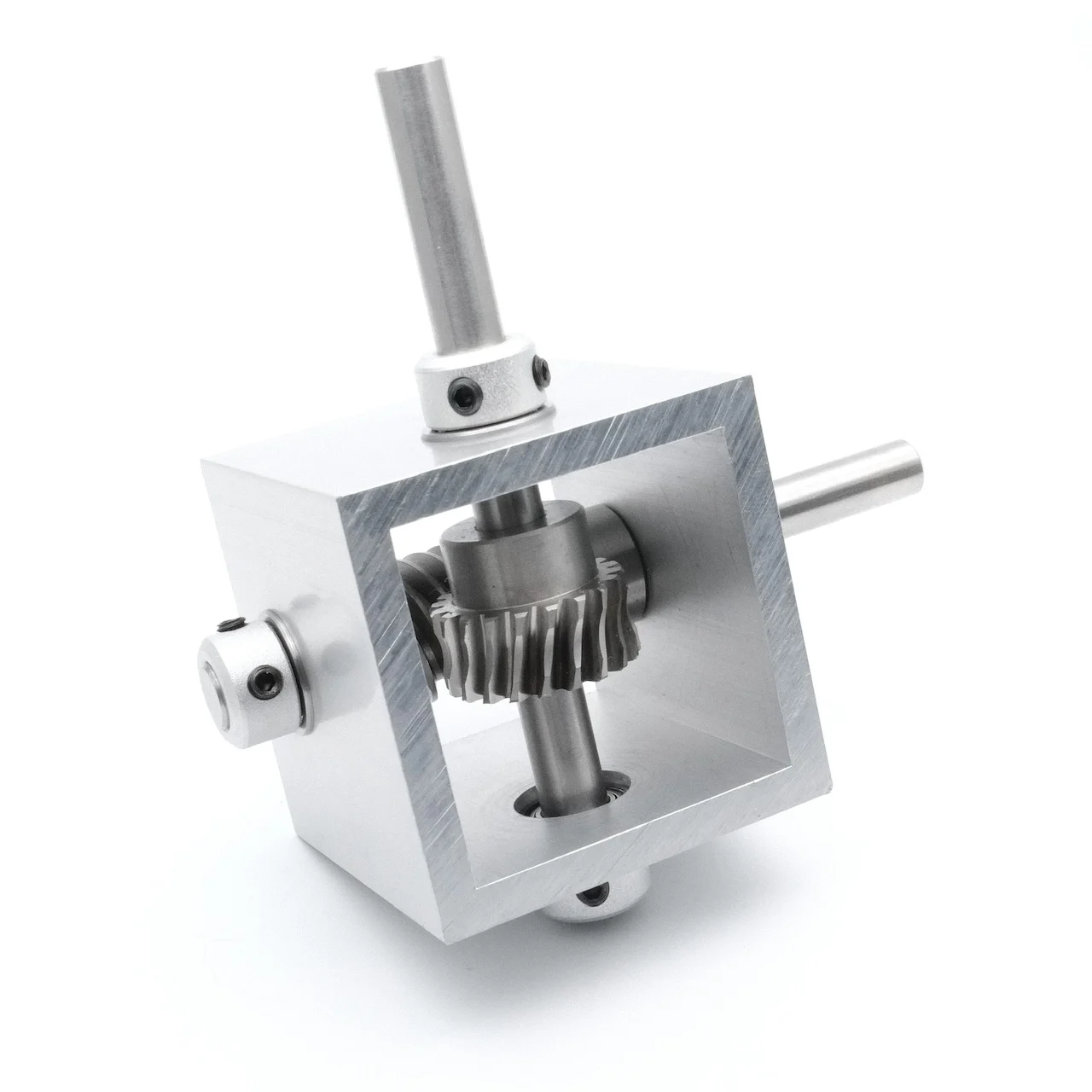 1:5 Turbine Worm Gear TransmissionRight Angle Reverse Box Gearbox 90-Degree Angle Reducer 8mm Corner Device