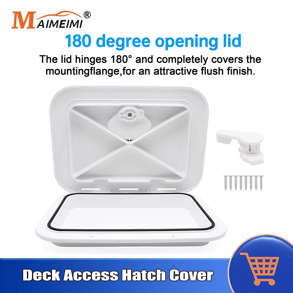 

270 * 375 mm Deck Access Hatch Cover For Boat Yacht RV Waterproof Anti-UV Non-Skid Inspection ABS Plastic Door Deck Access