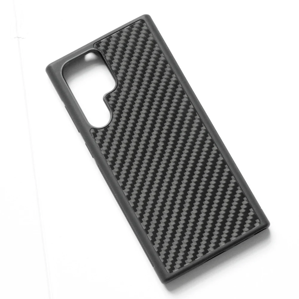 Gloss Carbon & Forged Fiber TPU edge Phone Case for Samsung Galaxy S22 Ultra Anti-fall Plus + Cover Shell